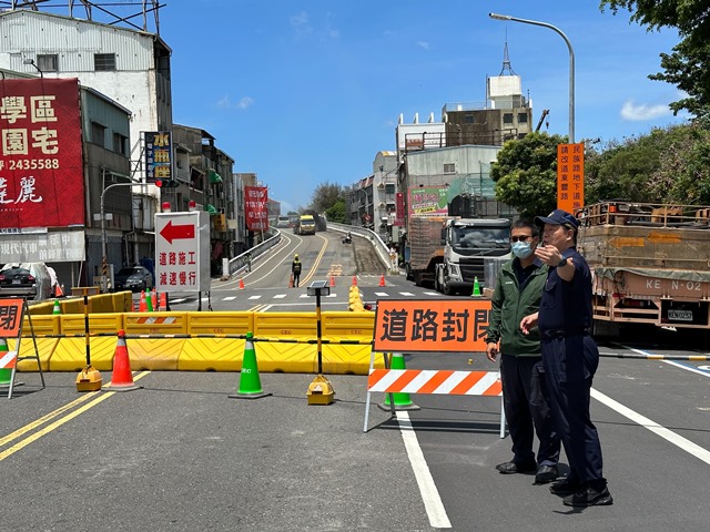 北區開元陸橋7/5封閉拆除，南警五分局加強交通疏導