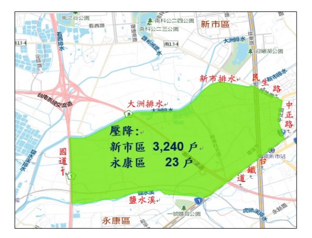台南市2行政區112年8月31日起壓降供水23小時