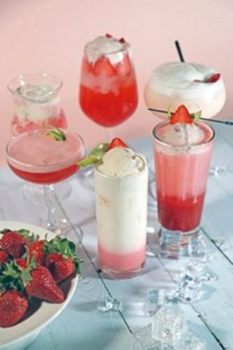 2024南科贊美酒店草莓季時間3月1日至3月31日，包含兩款無酒精飲品及四款調酒，於Bar-Larc-池畔酒吧販售-1