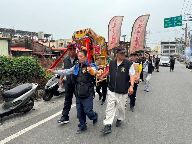 台南市永康區正德宮3日完成3天徒步進香前往屏東縣車城福安宮