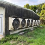 圖1.蛋雞舍改建變頻負壓風扇後可降低平均用電量