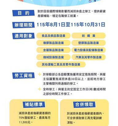 通傳_僱用安定措施宣傳海報